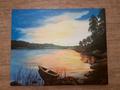 Картина «закат» масло 50/40