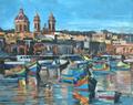 Продаю картину: автор Аксамитов Юрий, MALTA, MARSAXLOKK, В ЛУЧАХ СОЛНЦА